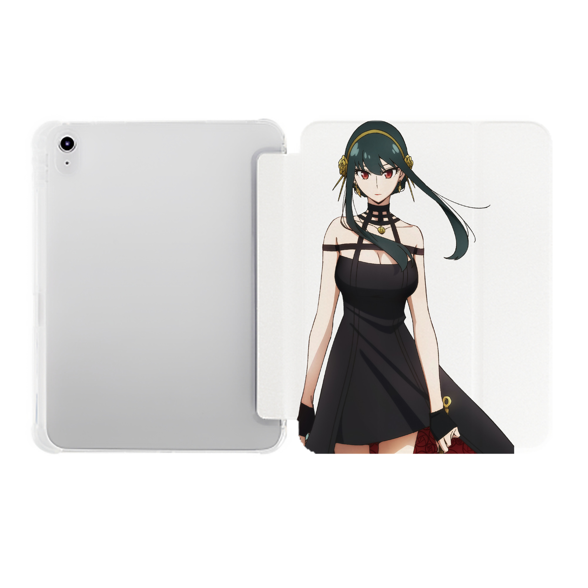 （画像用） SPY×FAMILY间谍家家酒 IPad ケース ペン収納付き 三つ折りスタンド PUレザー×シリコン 対応機種9.5/10.5/10.9インチ